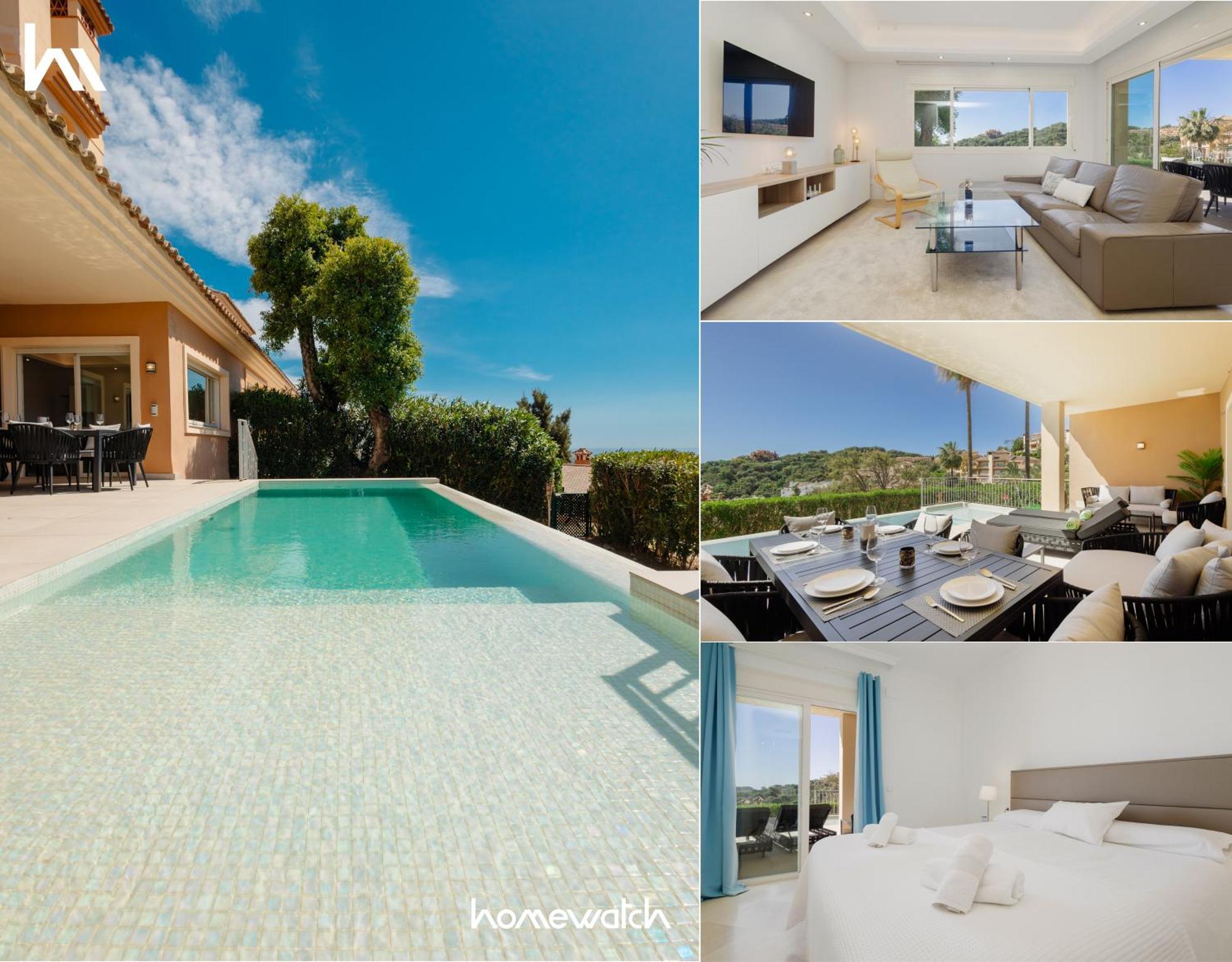 דירות Sitio de Calahonda Private Heatable Infinity Pool With Sea Views In La Mairena, Marbella מראה חיצוני תמונה